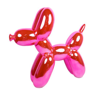 BL-F9240D   BALLOONDOG 120x40x115cm - PINK chrome
